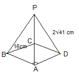 square pyramid base 16cm