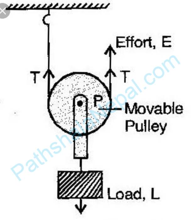 single movable pulley