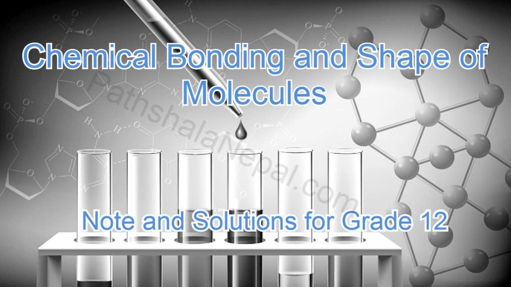 chemical bonding and shape of molecules - note and solution - grade 12